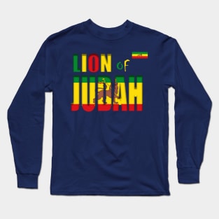 Lion of Judah, Reggae, Ethiopian, Rasta Long Sleeve T-Shirt